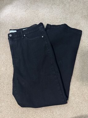 Black flare jeans